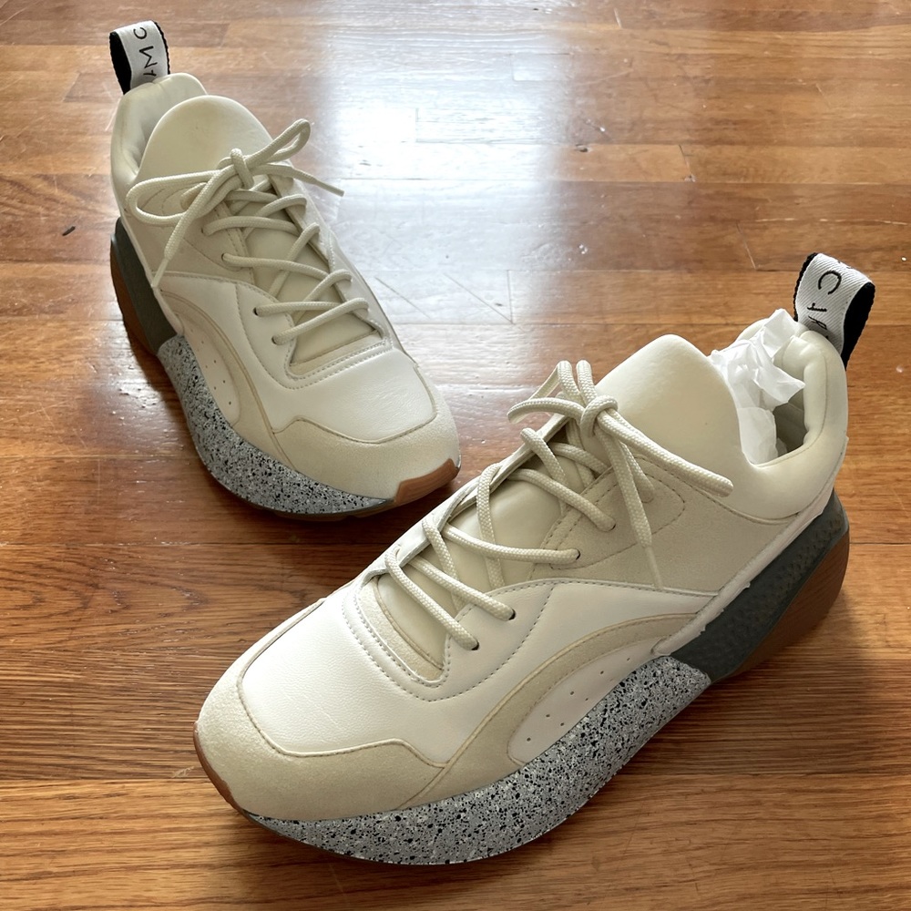 White & Cream Eclypse Sneaker